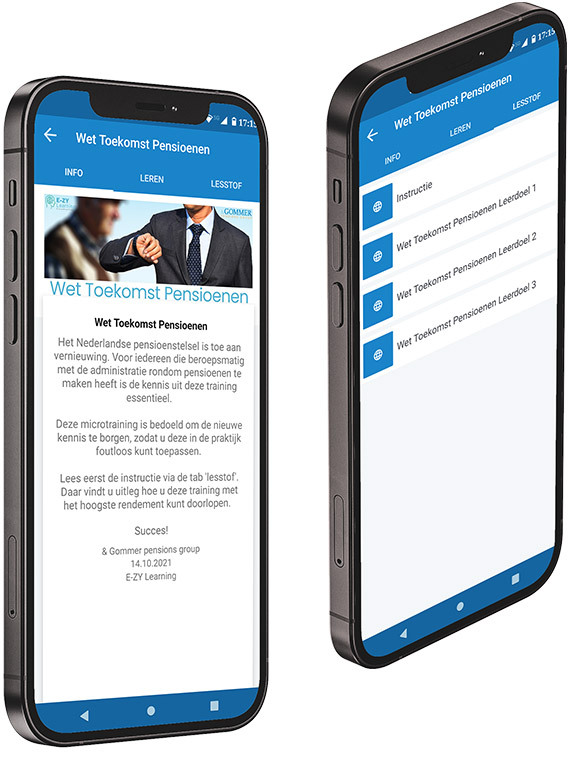 Werkinstructie voorbeeld op smartphone